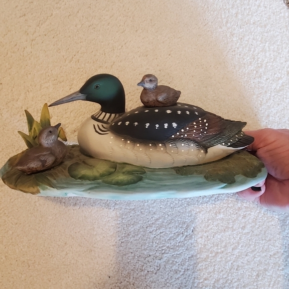 Common Loon with chick's. By Andrea by Sadek. 1987 # 7841. Vintage rare - Picture 1 of 9